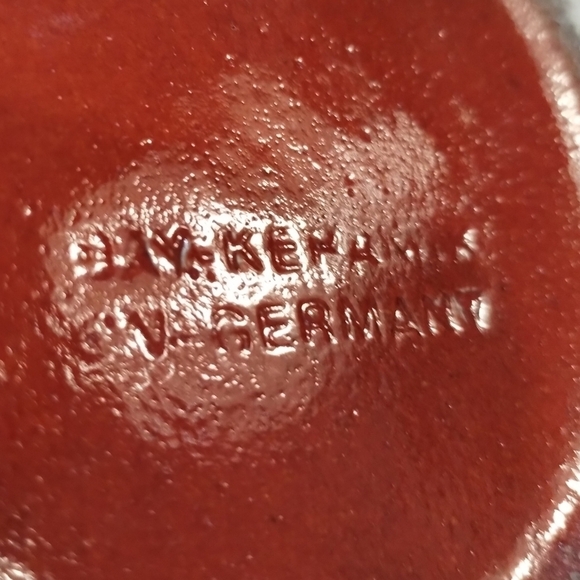 Bay Keramik W-Germany Fat Lava Planter Orange Brown Mid Century Modern Pottery - Picture 5 of 8